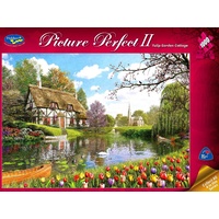 Holdson Picture Perfect II Tulip Garden Cottage Puzzle 1000 Pieces