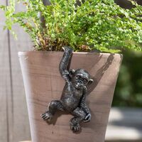 Jardinopia Pot Buddies - Antique Bronze Chimpanzee
