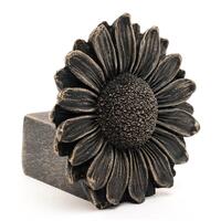 Jardinopia Potty Feet - Antique Bronze Daisy (Set Of 3)
