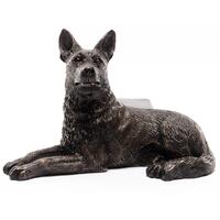Jardinopia Potty Feet - Antique Bronze German Shepherd (Set Of 3)