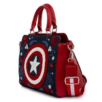 Loungefly Marvel - Captain America Floral Shield Crossbody Bag