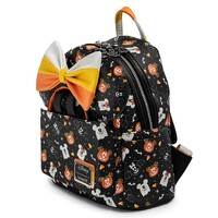 Loungefly Disney Mickey Mouse - Spooky Mickey & Minnie Candy Corn Mini Backpack with Headband