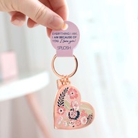 Mother Keychain Everything I am, I am because of you. I Love You! By Splosh
