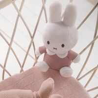 Miffy Ribbed - Miffy Plush Rattle Pink 20cm