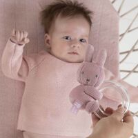 Miffy Ribbed - Miffy Ring Rattle Pink