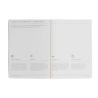 Migoals Get __it Done Notebook A5 - Minimal Black & Black Foil