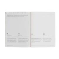 Migoals Get __itDone Notebook A5 - Minimal Coral & Black Foil