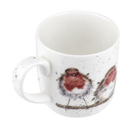 Royal Worcester Wrendale Christmas Rockin' Robins Mug