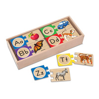 Melissa & Doug Skill Builder - Self-Correcting Alphabet Puzzle Cards
