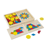 Melissa & Doug Classic Toy - Pattern Blocks and Boards