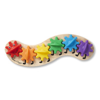 Melissa & Doug Classic Toy - Rainbow Caterpillar Gears