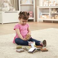 Melissa & Doug Natural Play Book Tower - Little Nursery Rhymes