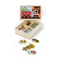 Melissa & Doug Jigsaw Puzzles in a Box - Vehicles