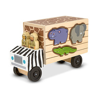 Melissa & Doug Classic Toy - Animal Rescue Shape Sorting Truck