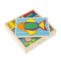 Melissa & Doug Classic Toy - Beginner Pattern Blocks