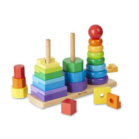 Melissa & Doug Classic Toy - Geometric Stacker