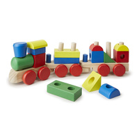 Melissa & Doug Classic Toy - Wooden Stacking Train