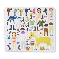 Melissa & Doug Reusable Puffy Sticker Activity Book - Riding Club