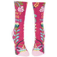 Blue Q Womens Crew Socks - I Don't Care