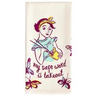 Blue Q Tea Towel - Safe Word Is Takeout