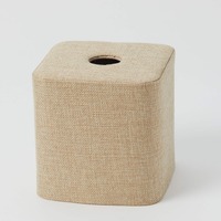 Pilbeam Living - Aura Blush Square Tissue Box Holder