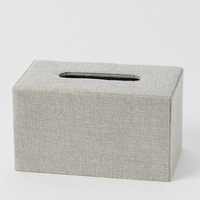 Pilbeam Living - Aura Grey Rectangular Tissue Box Holder