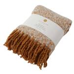 Pilbeam Living - Biscuit Herringbone Throw Blanket