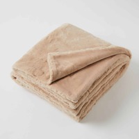 Pilbeam Living - Caramel Muse Faux Fur Throw Blanket