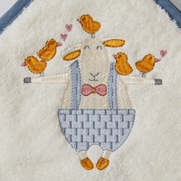 Pilbeam Jiggle & Giggle - Stanley Sheep Hooded Bath Towel