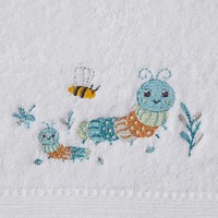 Pilbeam Baby Jiggle & Giggle - Little Critters Blue Bath Towel & Face Washer Set