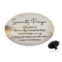 Home Warmer Ceramic Oval Plaque - Serenity Prayer