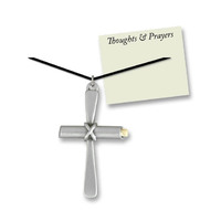 Pendant Prayer Cross Necklace - Cord
