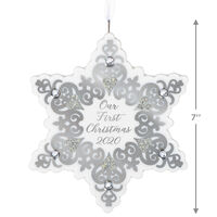 2020 Hallmark Keepsake Ornament - Our First Christmas 2020 Snowflake
