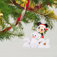 2021 Hallmark Keepsake Ornament - Disney Mickey Mouse A Year of Disney Magic Snowman