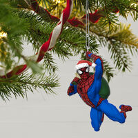 2021 Hallmark Keepsake Ornament - Marvel Spider-Man In the Holiday Swing