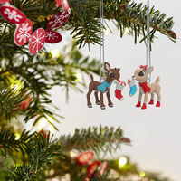 2021 Hallmark Keepsake Ornament - Rudolph the Red-Nosed Reindeer: Rudolph and Clarice Mini Set of 2