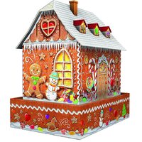Ravensburger 3D Puzzle 216pc - Light Up Gingerbread House