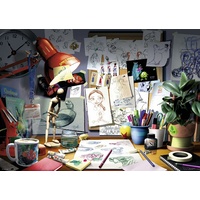 Ravensburger Puzzle 1000pc - Disney Pixar - The Artist's Desk