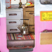 Rolife Wooden Model - DIY Minature House Happy Camper