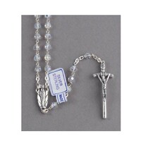 Rosary Beads Sterling Silver Swarkovski Crystal 5mm