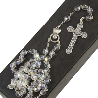 Rosary Beads Crystal Ab 7mm - Crystal