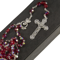 Rosary Beads Crystal AB 7mm - Ruby