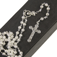 Rosary Beads Filigree Silver 6mm