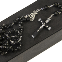 Rosary Beads Wooden 8mm - Black