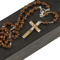 Rosary Beads Wooden 8mm - Brown