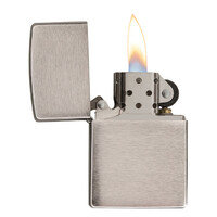Zippo Lighter - Brushed Finish Chrome