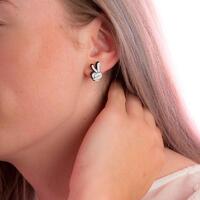 Disney Couture Kingdom Stainless Steel - Mickey Mouse Mix Match Glove - Enamel Stud Earrings