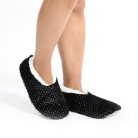 Snugg Ups Ladies Metallic - Black