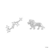 Disney x Short Story Earrings The Lion King Great Kings - Silver