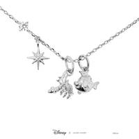 Disney x Short Story Necklace Flounder And Sebastian - Silver